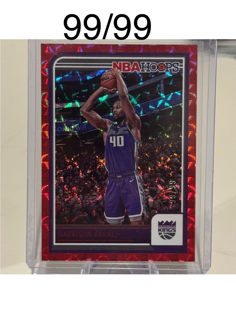 2023-2024 Harrison Barnes Panini Hoops 99/99 Book End Card